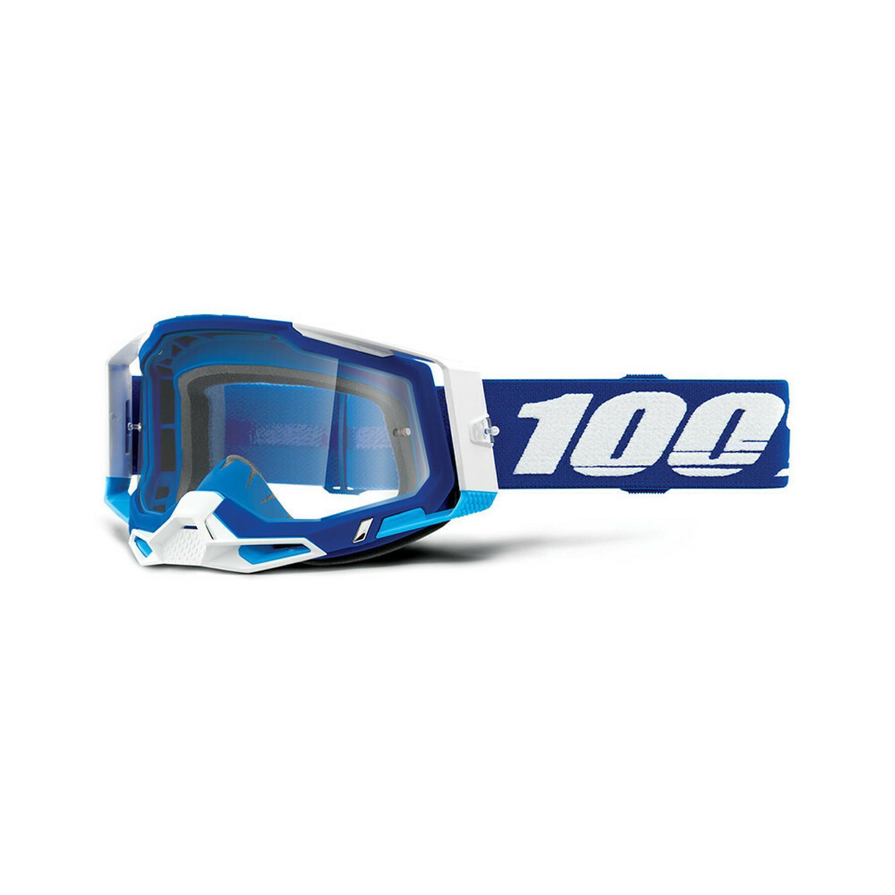 Máscara de moto cruzada pantalla transparente 100% Racecraft 2