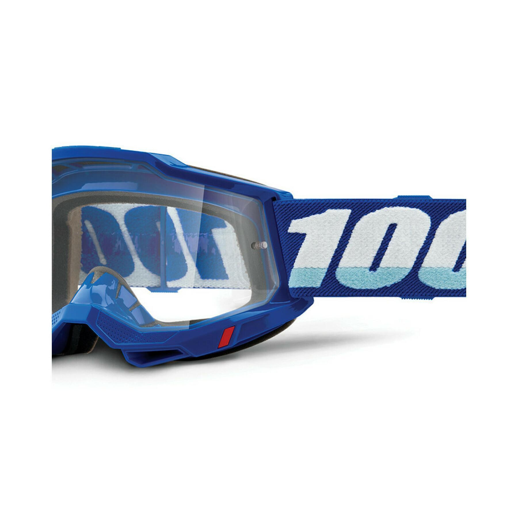 Máscara de moto cruzada pantalla transparente 100% Accuri 2