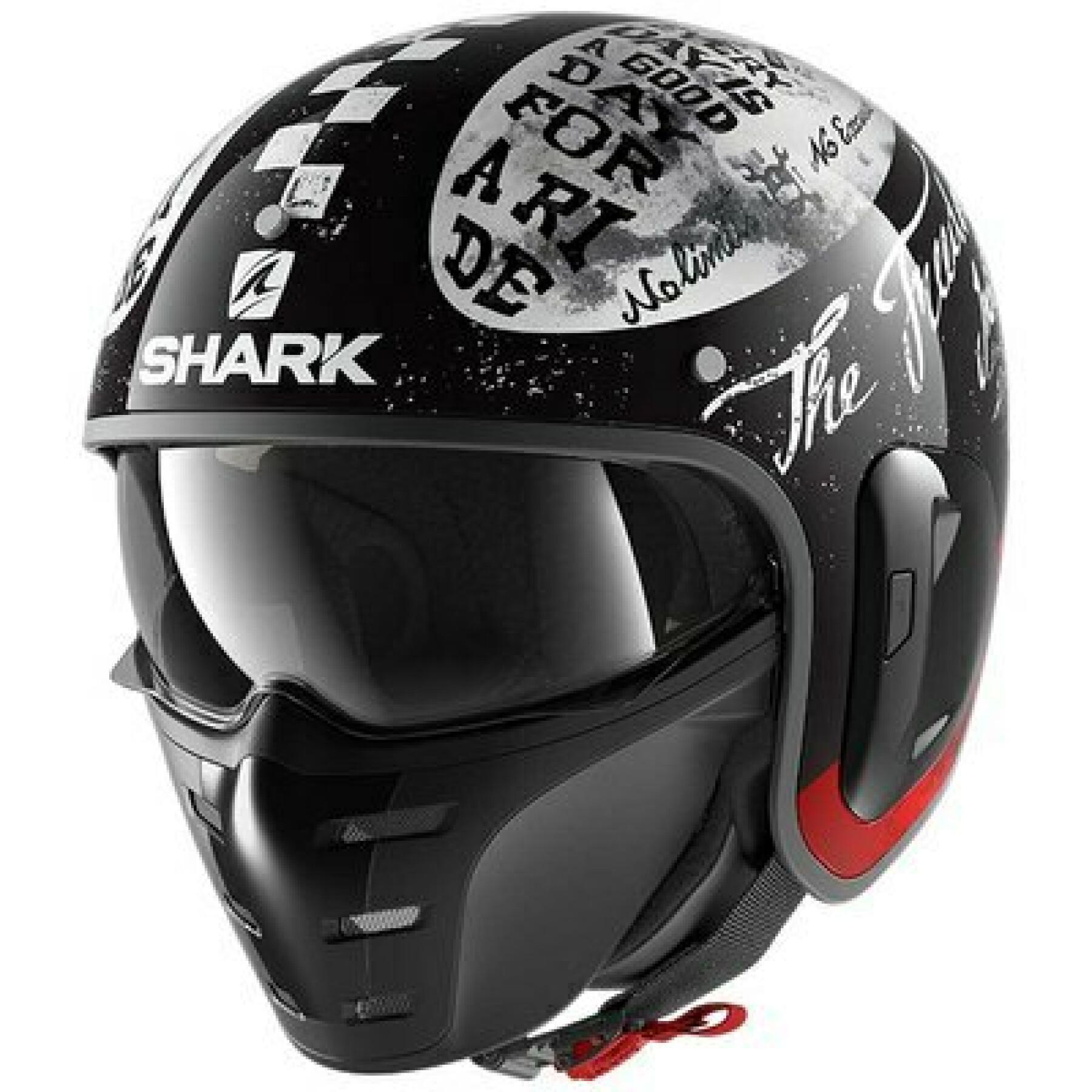 Casco de moto Jet Shark s-drak 2 tripp in