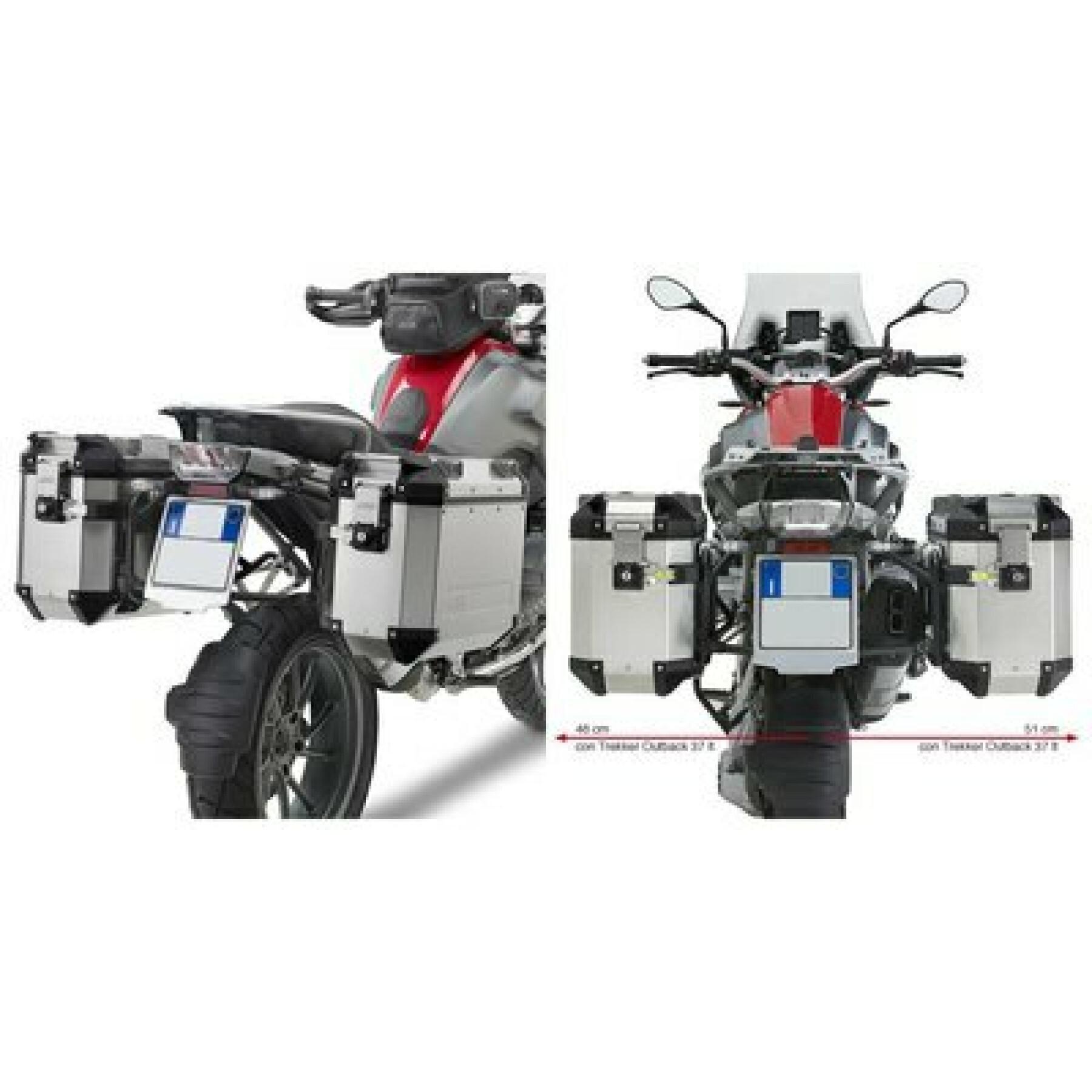Soporte de la maleta lateral de la moto Givi Monokey Cam-Side Bmw R 1200 Gs (13 À 18)