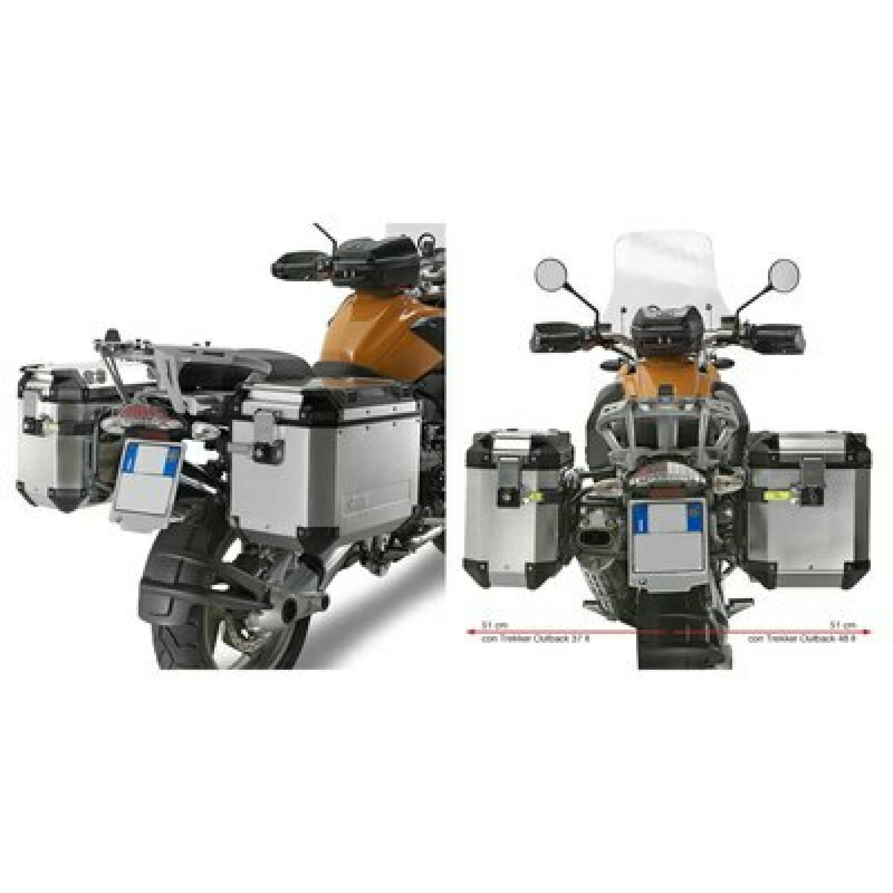 Soporte de la maleta lateral de la moto Givi Monokey Cam-Side Bmw R 1200 Gs (04 À 12)