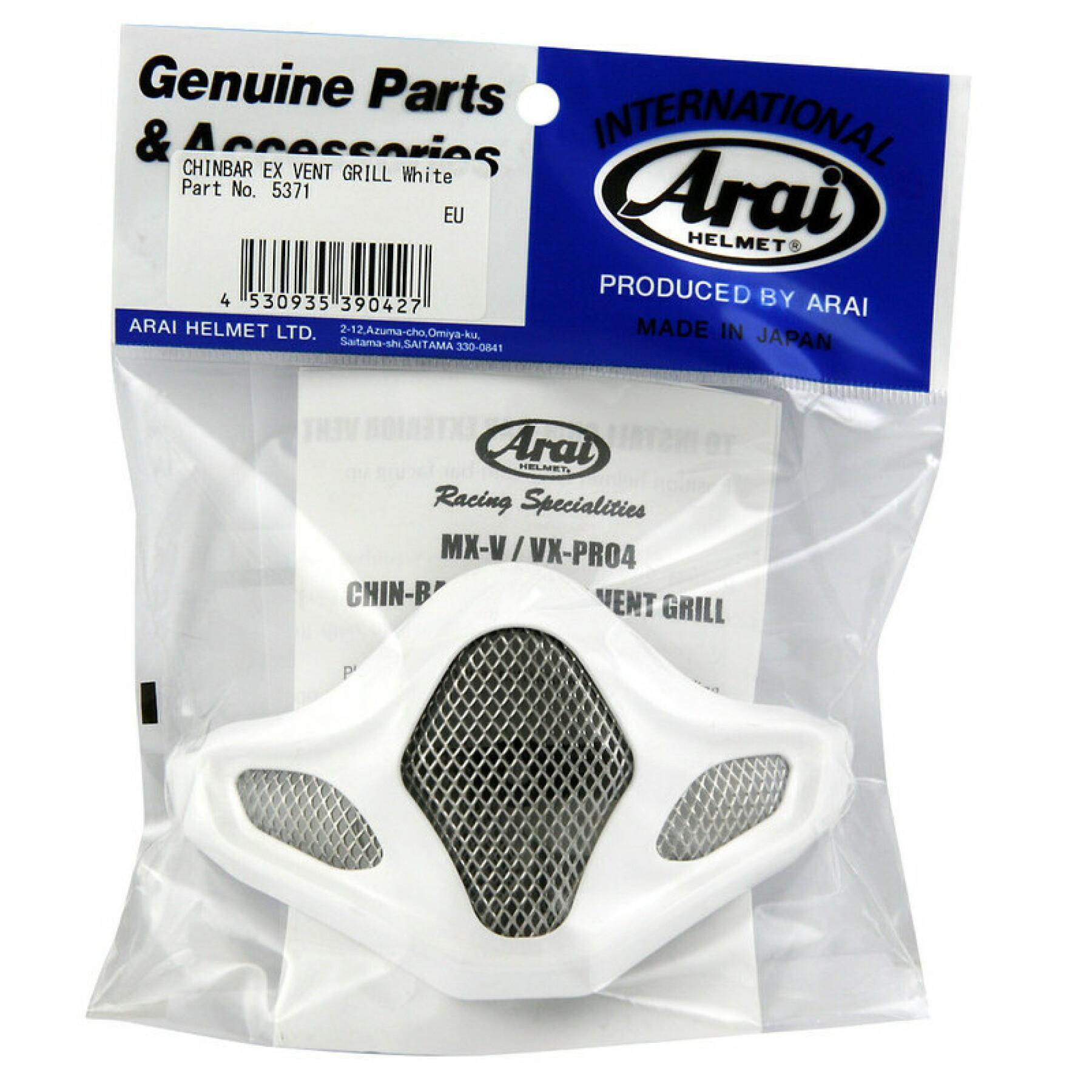 Rejilla exterior de ventilación de la barbilla para cascos Arai MX-V