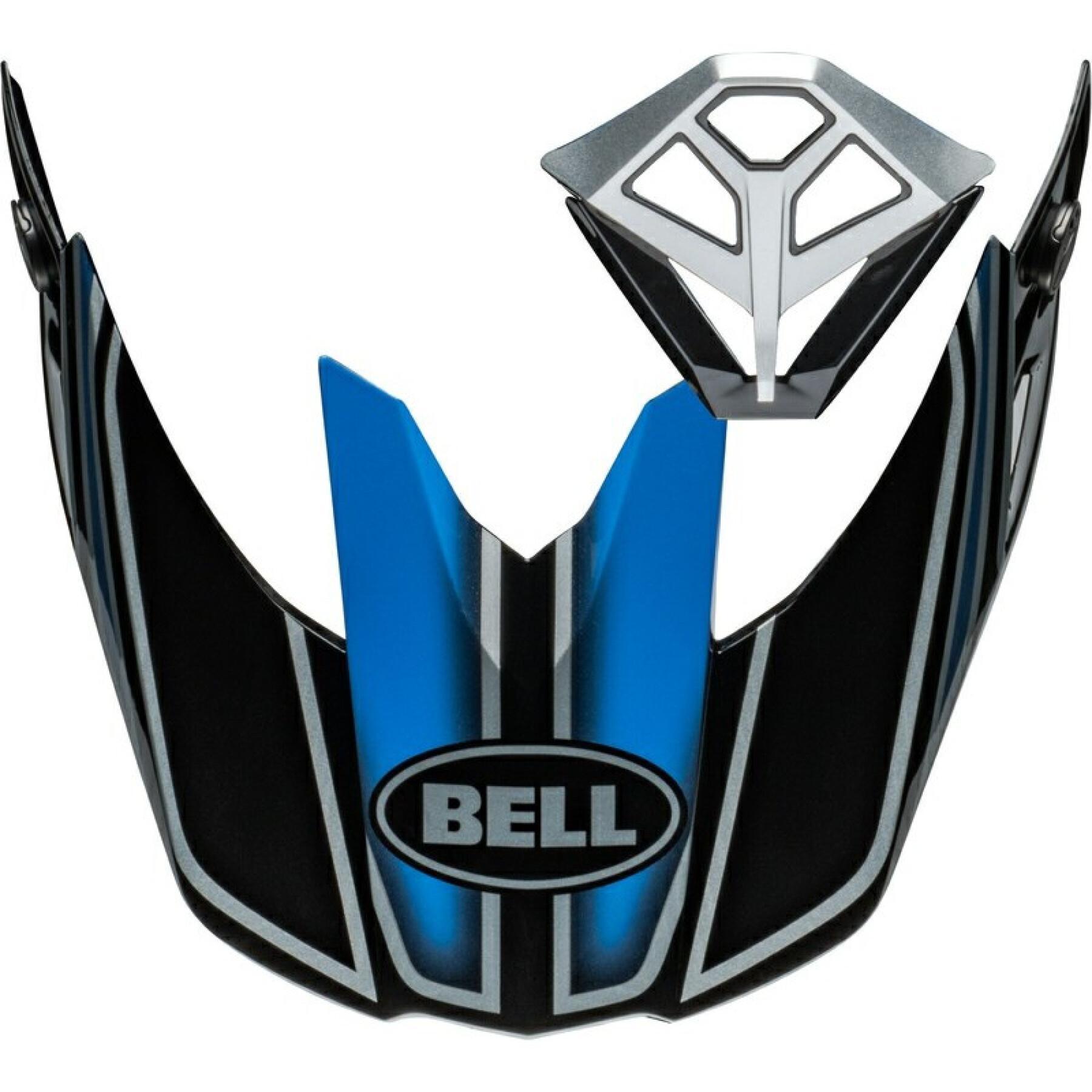 Kit de visera y ventilación bucal para casco de moto Bell 10 - Webb Marmont Gloss North Carolina
