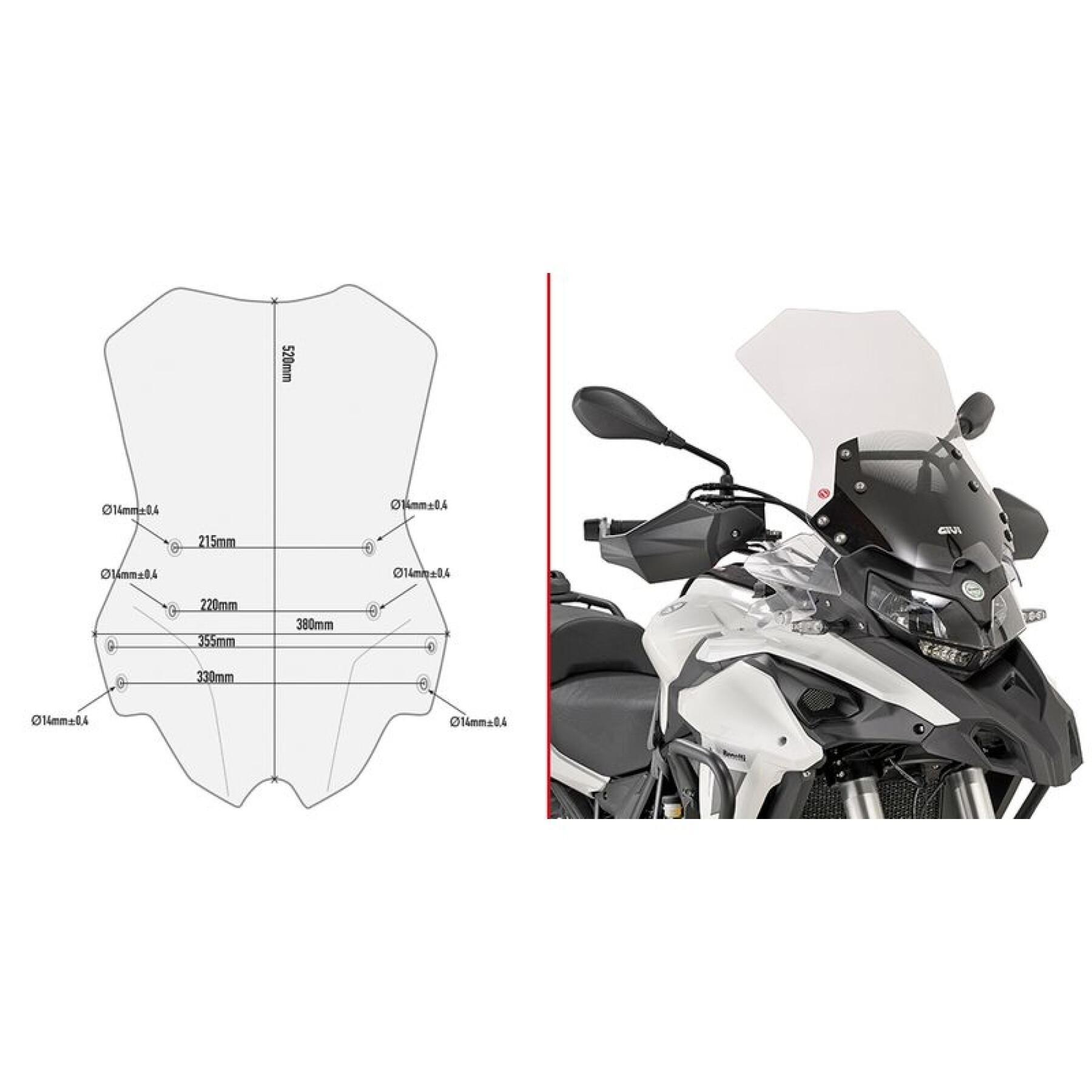 Burbuja específica para motos Givi Benelli TRK 502 (2017 à 2020)