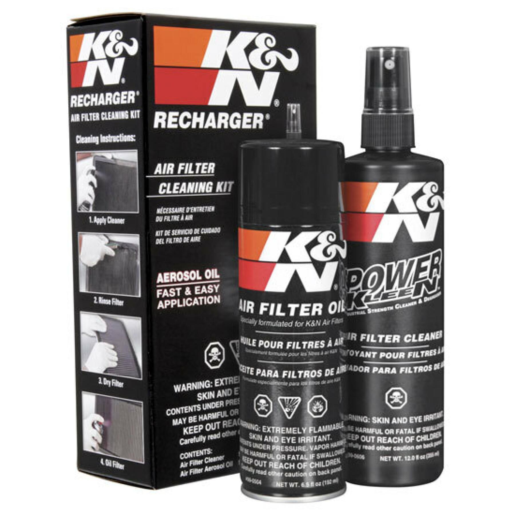 Kit de limpieza y lubricación del filtro de aire k&n