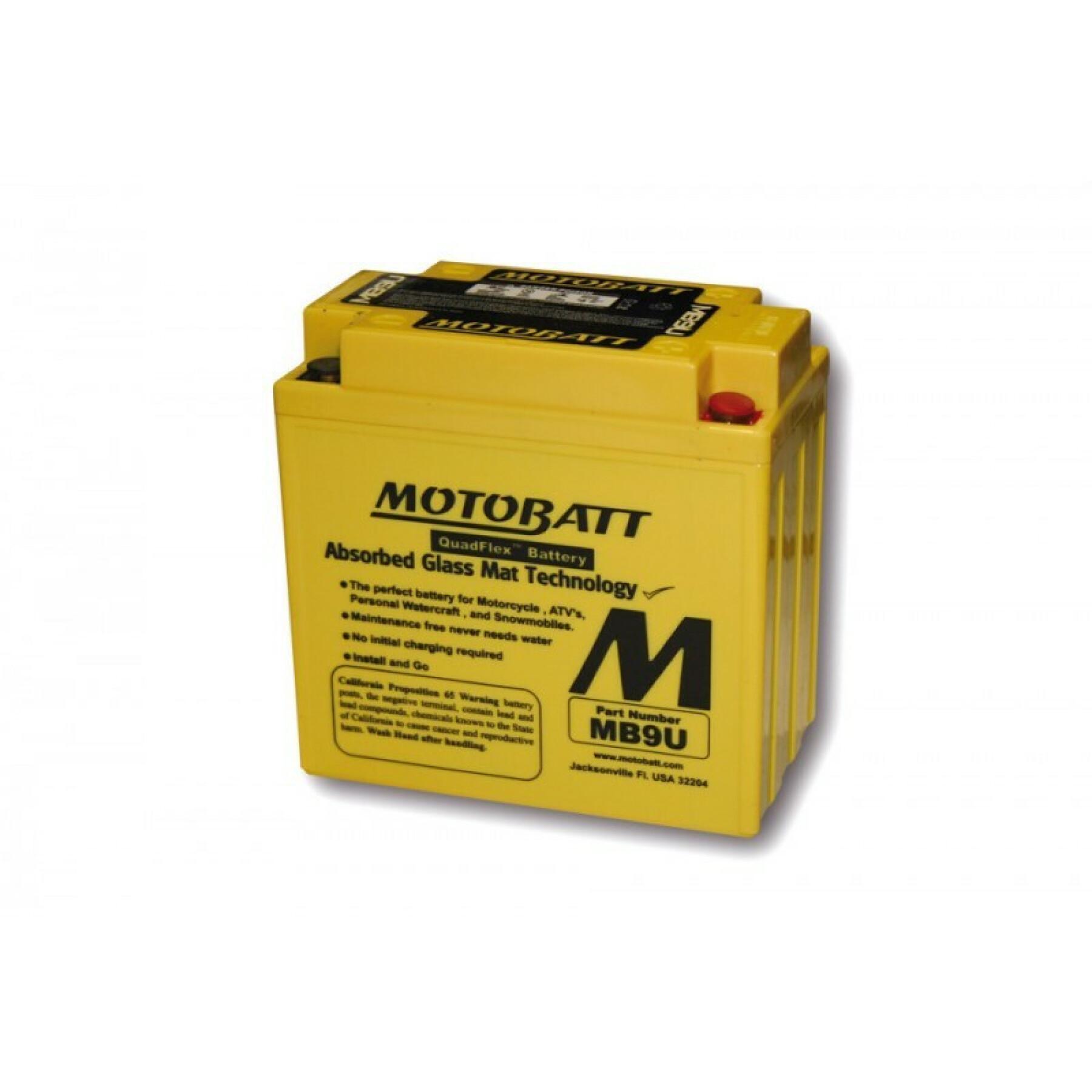 Batería de moto Motobatt MB9U (4 Poles)
