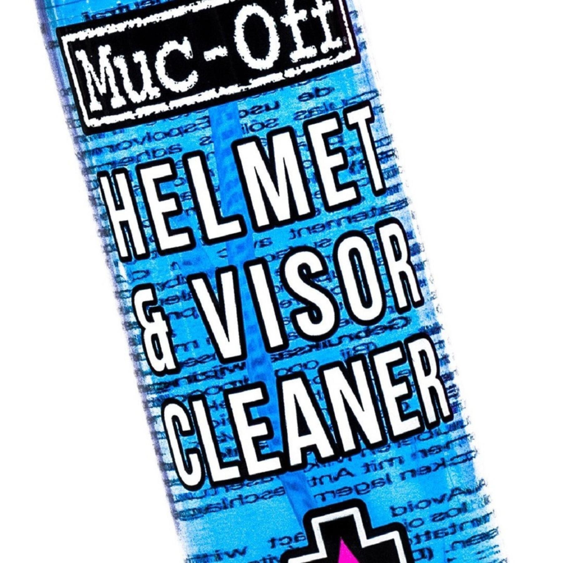 Spray limpiador de cascos y pantallas de moto Muc-Off 250ml