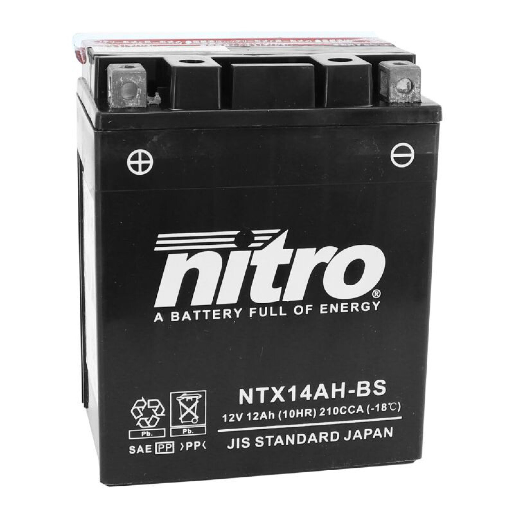 Batería Nitro Ntx14Ah -bs Mf 12v 12 Ah