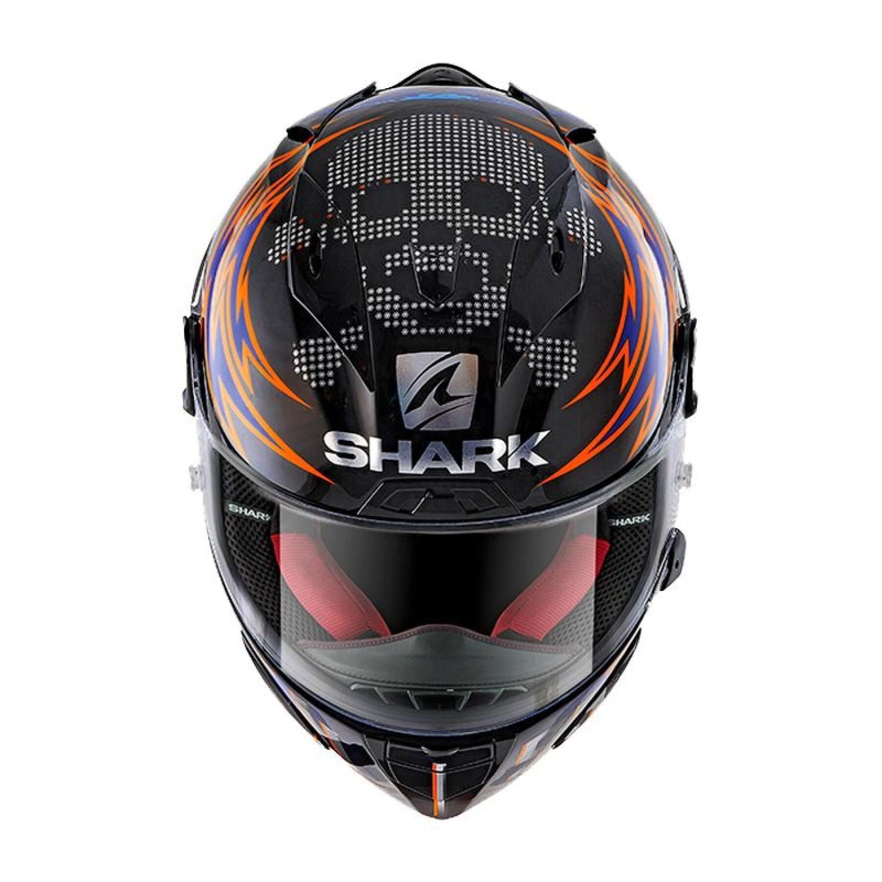 Casco de moto integral Shark race-r pro lorenzo catalunya GP 2019 GP