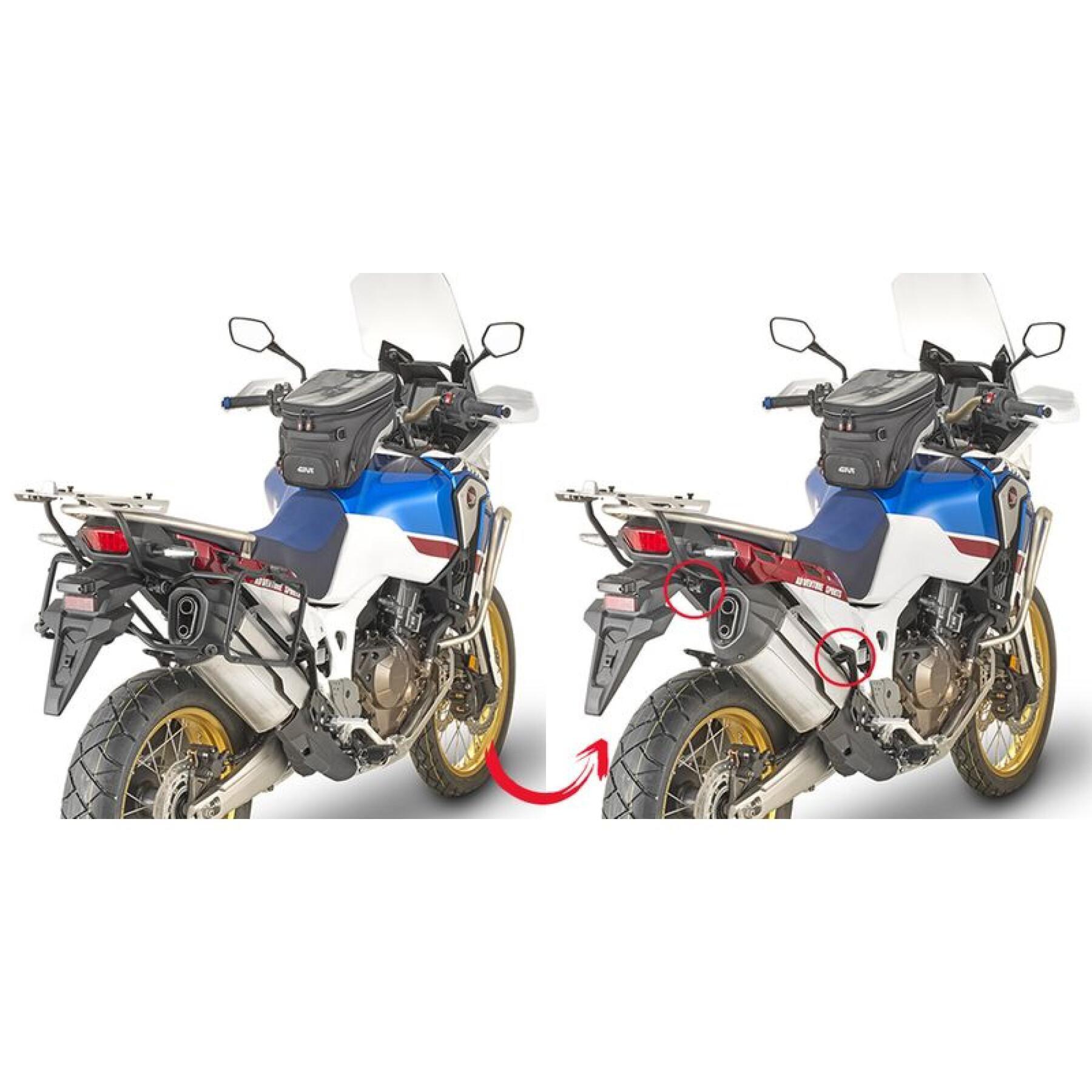 Soporte de maletas laterales para motos rápidas Givi Monokey Honda Crfd 1000L Africa Twin (18 À 19)