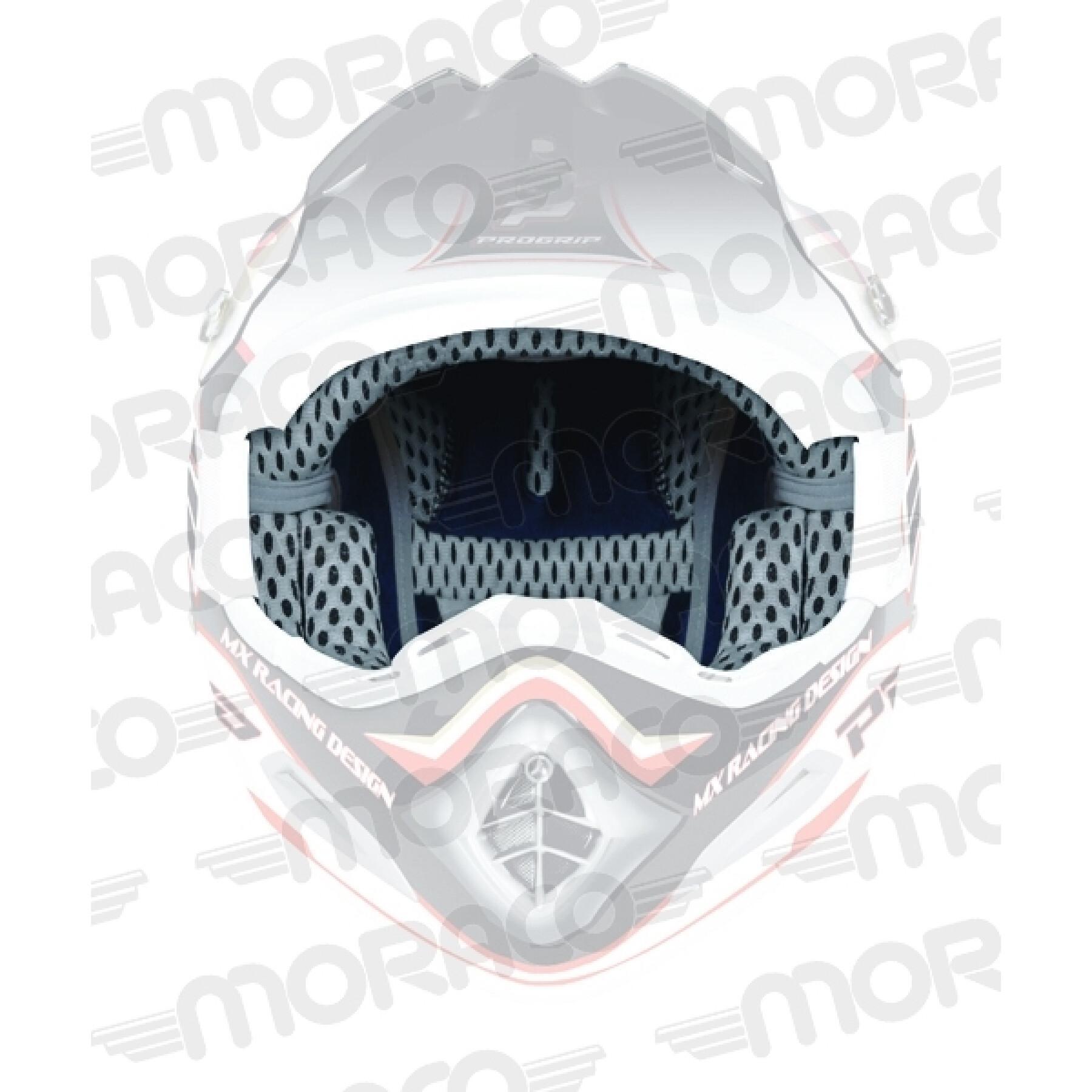 Interior del casco de moto de espuma y mejillas Progrip 3074