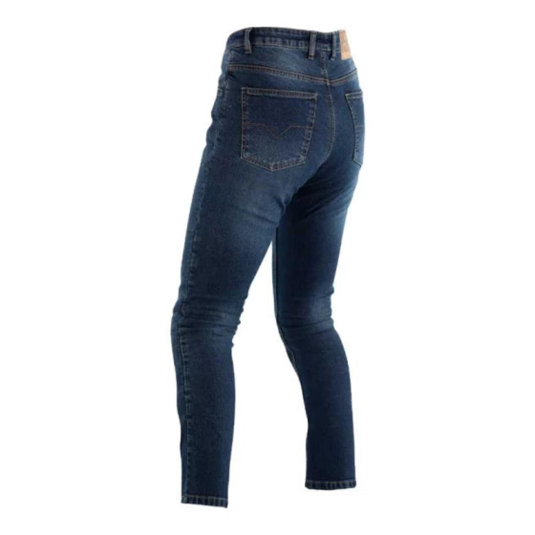 Jeans moto court textil reforzado mujer RST Kevlar® Tapered-Fit CE