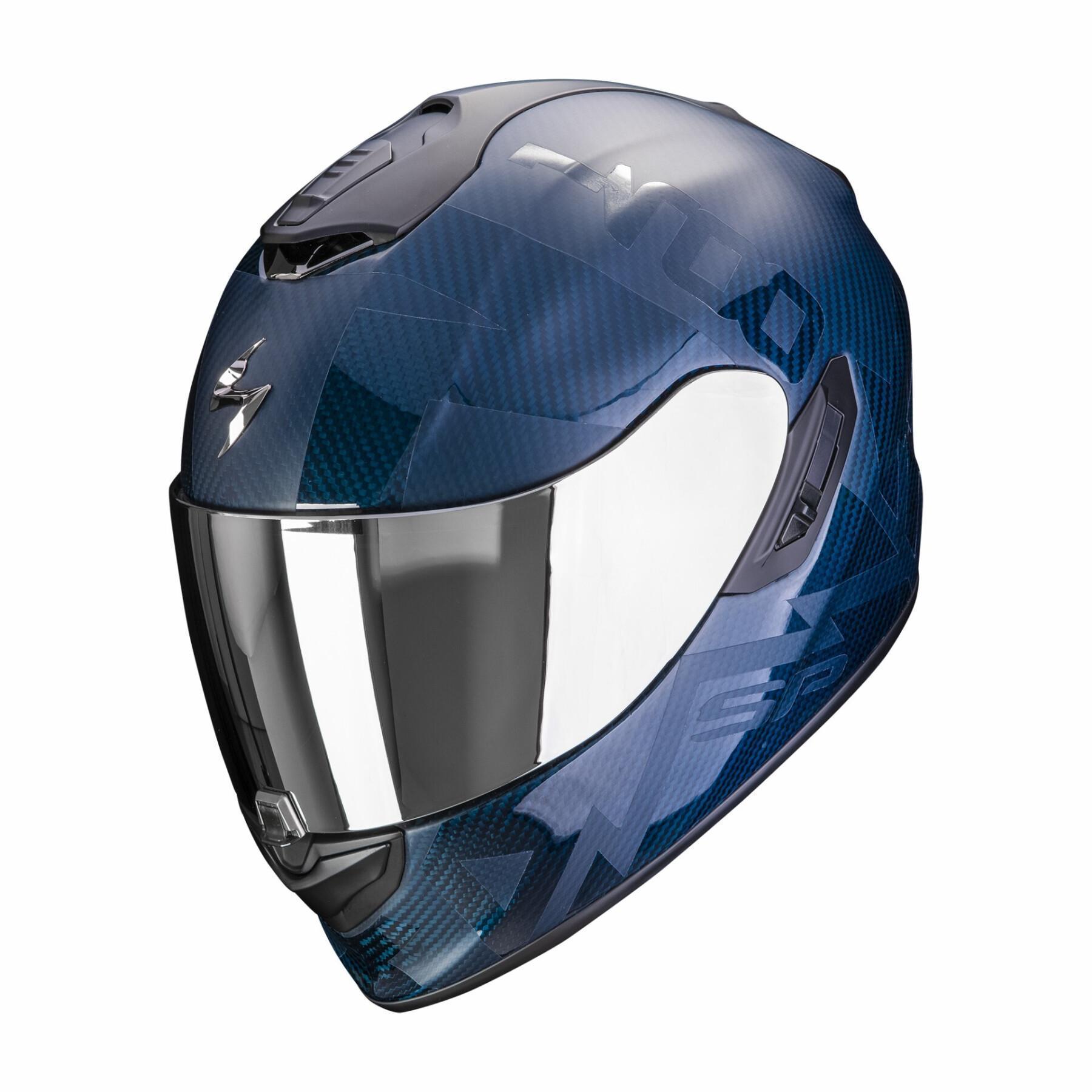 Casco integral de moto Scorpion Exo-1400 Evo Carbon Air Cerebro ECE 22-06