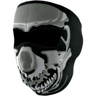 Pasamontañas para motos Zan Headgear full face chrome skull