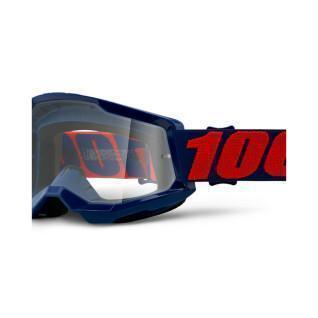 Máscara de moto cruzada pantalla transparente 100% Strata 2 Masego