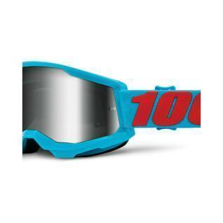 Máscara de cruz de moto pantalla de iridio 100% Strata 2 Summit
