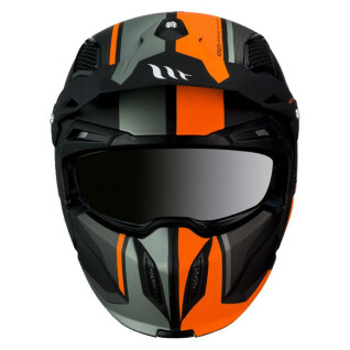 Casco de motocross monocasco convertible con mentonera desmontable MT Helmets Streetfighter Sv Twin C4 (Ece 22.06)