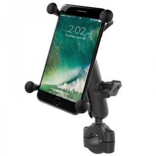 Pack completo de soporte para smartphone brazo medio de fijación para manillares finos RAM Mounts X-Grip®