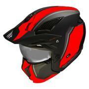 Casco de motocross monocasco convertible con mentonera desmontable MT Helmets Streetfighter Sv Twin C5 (Ece 22.06)