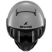 Casco de moto jet Shark Street Drak Blank Gun Silver
