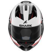 Casco modular para moto Shark Evo Es Kryd White Black Red
